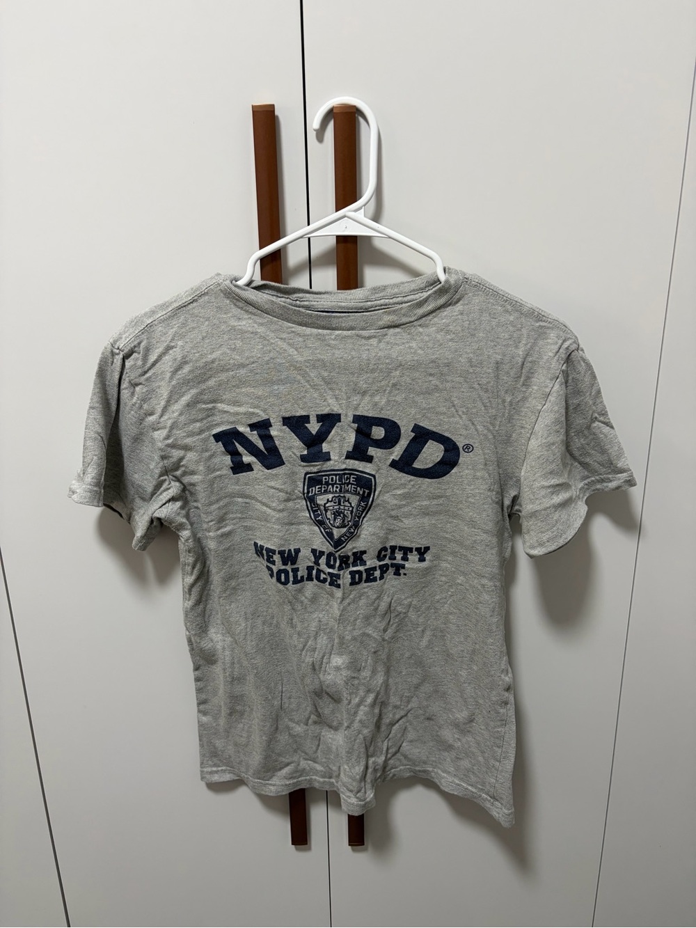 NYPD Grey Kids' Short Sleeve Tee